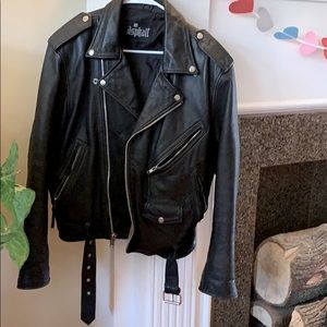 Asphalt leather biker jacket size 40